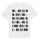 White t-shirt med Ol-Olsbodarna ordlek t-shirt
