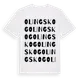 White t-shirt med Olingskog ordlek t-shirt