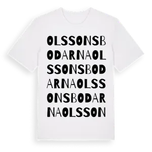 Olssonsbodarna ordlek t-shirt – ekologisk bomull t-shirt från Pinshirt