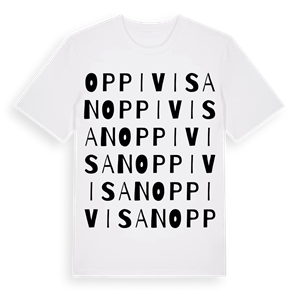 Oppivisan ordlek t-shirt – ekologisk bomull t-shirt från Pinshirt