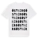 White t-shirt med Östberg ordlek t-shirt