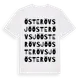White t-shirt med Öster Övsjö ordlek t-shirt