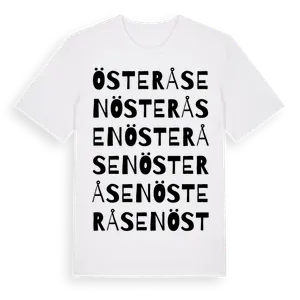 Österåsen ordlek t-shirt – ekologisk bomull t-shirt från Pinshirt