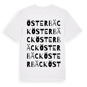Österbäck ordlek t-shirt – ekologisk bomull t-shirt från Pinshirt