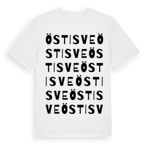 Östisve ordlek t-shirt – ekologisk bomull t-shirt från Pinshirt