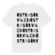 White t-shirt med Östra Sörviken ordlek t-shirt