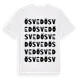 White t-shirt med Ösved ordlek t-shirt
