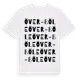 White t-shirt med Över-Böle ordlek t-shirt