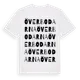 White t-shirt med Överbodarna ordlek t-shirt