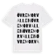 White t-shirt med Övre Morvallen ordlek t-shirt