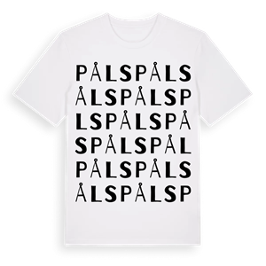 Påls ordlek t-shirt – ekologisk bomull t-shirt från Pinshirt