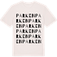 Vintage White t-shirt med Parken ordlek t-shirt