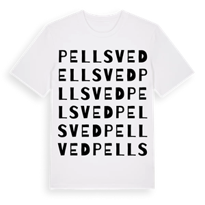 Pellsved ordlek t-shirt – ekologisk bomull t-shirt från Pinshirt