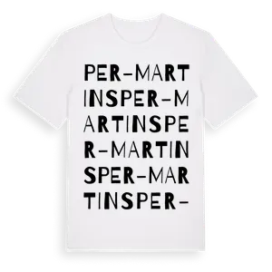 Per-Martins ordlek t-shirt – ekologisk bomull t-shirt från Pinshirt