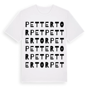 Pettertorpet ordlek t-shirt – ekologisk bomull t-shirt från Pinshirt