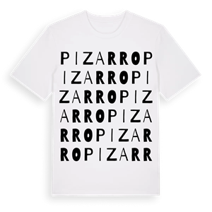 Pizarro ordlek t-shirt – ekologisk bomull t-shirt från Pinshirt