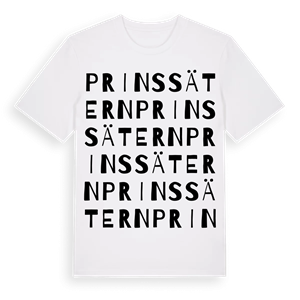 Prinssätern ordlek t-shirt – ekologisk bomull t-shirt från Pinshirt