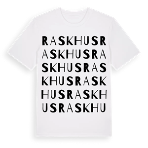 Raskhus ordlek t-shirt – ekologisk bomull t-shirt från Pinshirt