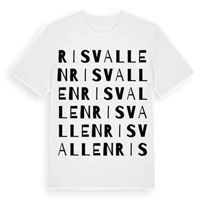 Risvallen ordlek t-shirt – ekologisk bomull t-shirt från Pinshirt
