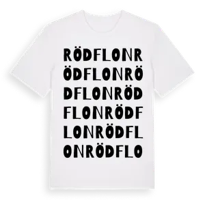 Rödflon ordlek t-shirt – ekologisk bomull t-shirt från Pinshirt