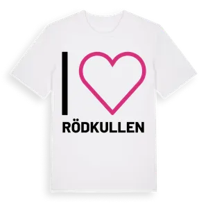 Jag älskar Rödkullen t-shirt stort tryck – ekologisk bomull t-shirt från Pinshirt