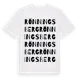 White t-shirt med Rönningsberg ordlek t-shirt