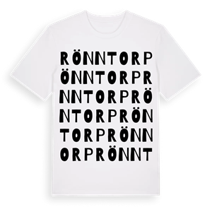 Rönntorp ordlek t-shirt – ekologisk bomull t-shirt från Pinshirt