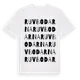 White t-shirt med Ruvbodarna ordlek t-shirt