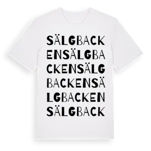 Sälgbacken ordlek t-shirt – ekologisk bomull t-shirt från Pinshirt