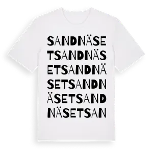 Sandnäset ordlek t-shirt – ekologisk bomull t-shirt från Pinshirt