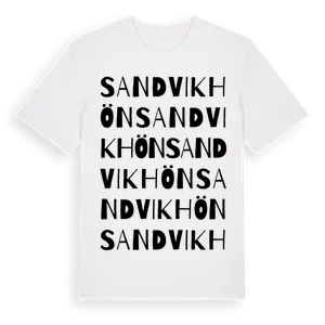 Sandvikhön ordlek t-shirt – ekologisk bomull t-shirt från Pinshirt