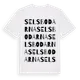 White t-shirt med Selsbodarna ordlek t-shirt