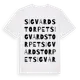 White t-shirt med Sigvardstorpet ordlek t-shirt