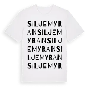 Siljemyran ordlek t-shirt – ekologisk bomull t-shirt från Pinshirt