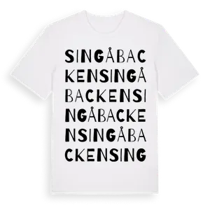 Singåbacken ordlek t-shirt – ekologisk bomull t-shirt från Pinshirt