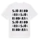 White t-shirt med Sjöarbodarna ordlek t-shirt