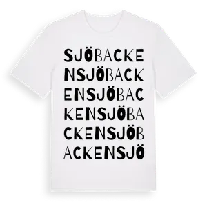 Sjöbacken ordlek t-shirt – ekologisk bomull t-shirt från Pinshirt