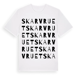 Skarvruet ordlek t-shirt – ekologisk bomull t-shirt från Pinshirt