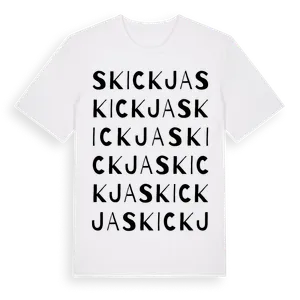 Skickja ordlek t-shirt – ekologisk bomull t-shirt från Pinshirt