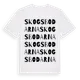 White t-shirt med Skogsbodarna ordlek t-shirt