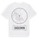 White t-shirt med Skogsmon t-shirt