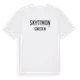 White t-shirt med Skyttmon i Sverige t-shirt