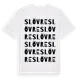 White t-shirt med Slövre ordlek t-shirt