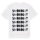 White t-shirt med Smörögat ordlek t-shirt