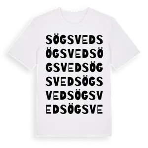 Sögsved ordlek t-shirt – ekologisk bomull t-shirt från Pinshirt
