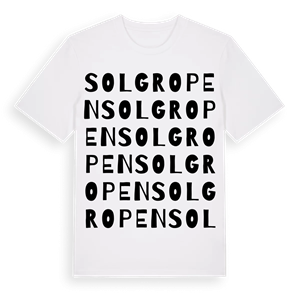Solgropen ordlek t-shirt – ekologisk bomull t-shirt från Pinshirt