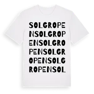 Solgropen ordlek t-shirt – ekologisk bomull t-shirt från Pinshirt