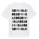 White t-shirt med Sommarknog ordlek t-shirt
