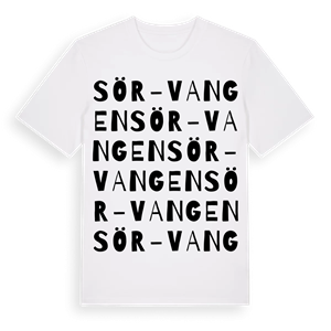 Sör-Vangen ordlek t-shirt – ekologisk bomull t-shirt från Pinshirt
