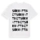 White t-shirt med Sörvattnet ordlek t-shirt